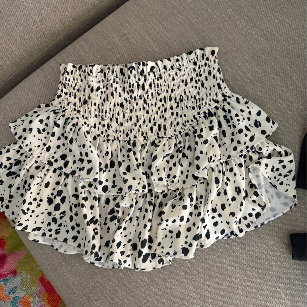Vintage Charm Black and White Smocked Blouse